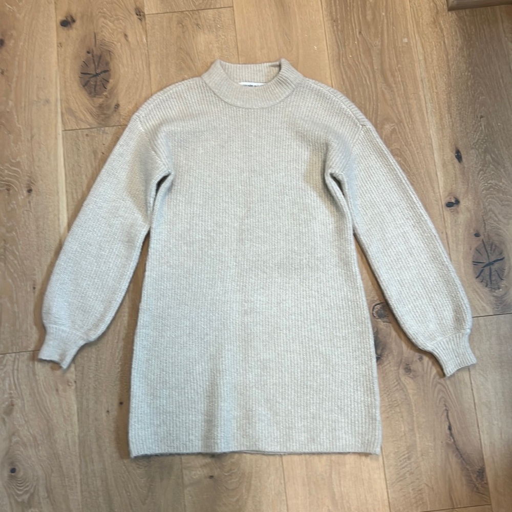 Cupcakes and Cashmere Tan Sweater Dress XS Revolve